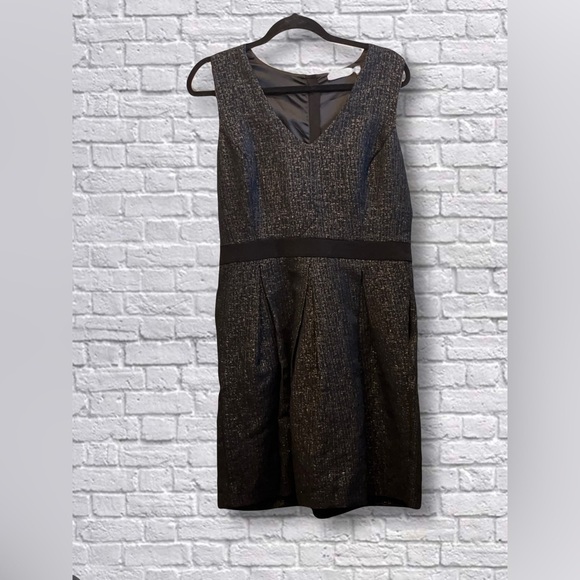Dex Jacquard Black Metallic Dress - Picture 1 of 6